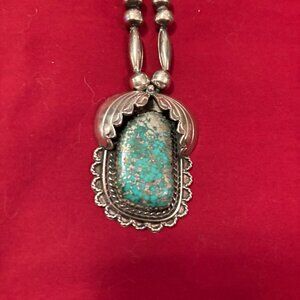 Vintage Turquoise and Silver Necklace